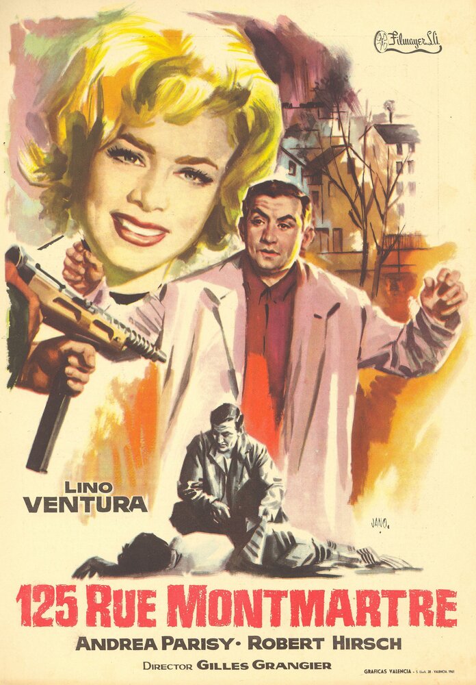 Улица Монмартр, 125 (1959) постер